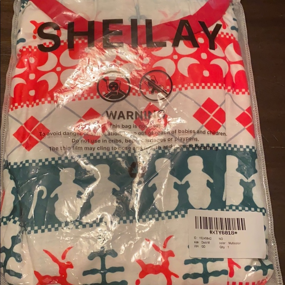 New Men’s M Sheilay Christmas PJs